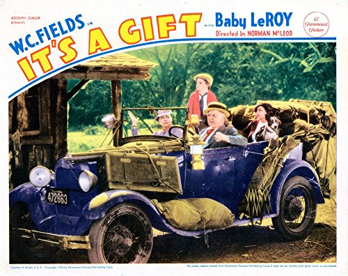 Posterazzi It'S A Gift Us Lobbycard From Left: Kathleen Howard Tommy Bupp W C Fields Jean Rouverol 1934 Movie Masterprint Poster Print, (28 x 22)