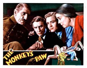 posterazzi the monkey's paw from left c. aubrey smith ivan f. simpson bramwell fletcher louise carter nina quartero 1933 movie masterprint poster print, (28 x 22)