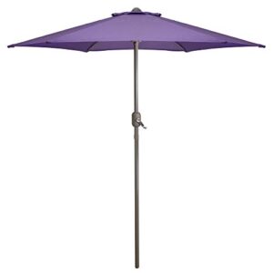 northlight 7.5ft outdoor patio market umbrella with hand crank, purple