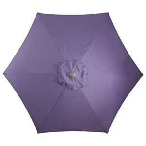 Northlight 7.5ft Outdoor Patio Market Umbrella with Hand Crank, Purple