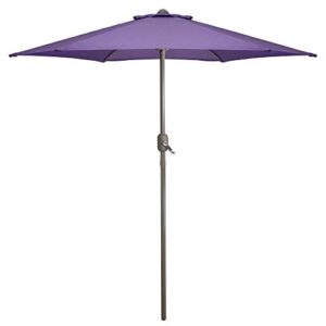 Northlight 7.5ft Outdoor Patio Market Umbrella with Hand Crank, Purple