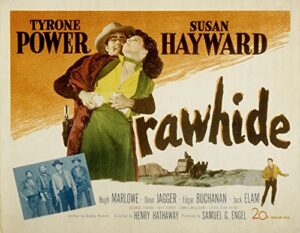 posterazzi rawhide tyrone power susan hayward 1951 tm and copyright (c) 20th century fox film all rights reserved. movie masterprint poster print, (28 x 22)