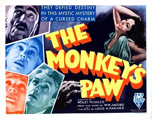 Posterazzi The Monkey'S Paw Left From Top C. Aubrey Smith Louise Carter Bramwell Fletcher Ivan F. Simpson Nina Quartero (Right) 1933 Movie Masterprint Poster Print, (28 x 22)