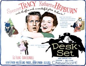 posterazzi the desk set spencer tracy katharine hepburn 1957 tm and copyright (c) 20th century fox film all rights reserved. movie masterprint poster print, (28 x 22)