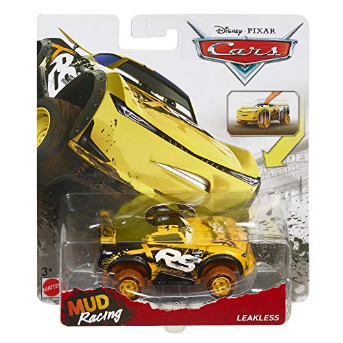 Disney Cars Toys XRS Mud Racing Vehicle Assortment 1:55 scale Die-Casts, Real Suspensions, Off-Road, Dirt-splashed Design, All-terrain Wheels, Ages 3 and up