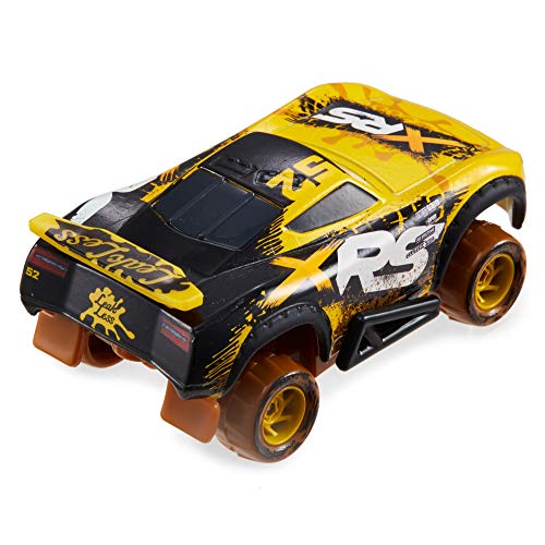 Disney Cars Toys XRS Mud Racing Vehicle Assortment 1:55 scale Die-Casts, Real Suspensions, Off-Road, Dirt-splashed Design, All-terrain Wheels, Ages 3 and up