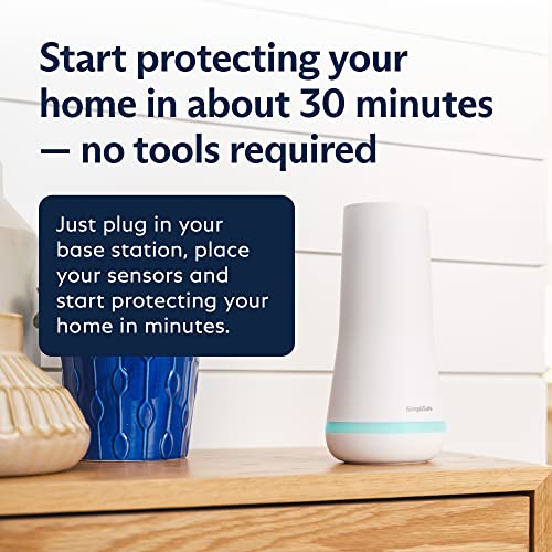 SimpliSafe 9 Piece Wireless Home Security System w/HD Camera - Optional 24/7 Professional Monitoring - No Contract - Compatible with Alexa and Google Assistant