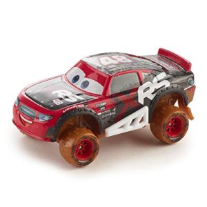 Mattel Disney Cars Toys XRS Mud Racing Racing T. G. Castlenut Vehicle 155 Scale Die-Casts, Real Suspensions, Off-Road, Dirt-Splashed Design, All-Terrain Wheels, Ages 3 and upâ€‹