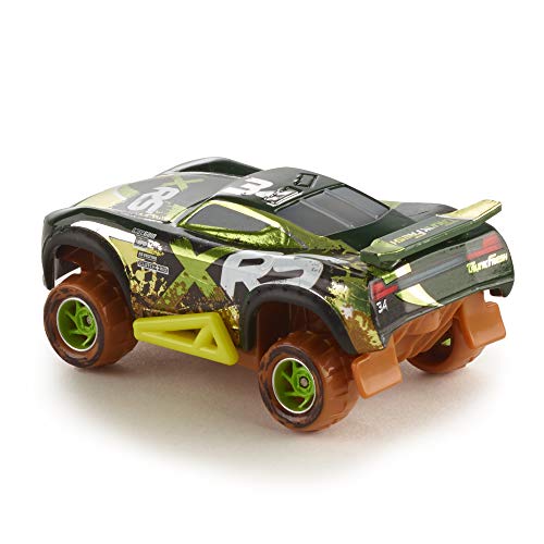 Disney Car Toys XRS Mud Racing Steve Slick Lapage Vehicle 155 Scale Die-Casts, Real Suspensions, Off-Road, Dirt-Splashed Design, All-Terrain Wheels, Ages 3 and upâ€‹
