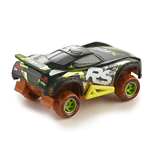 Disney Car Toys XRS Mud Racing Steve Slick Lapage Vehicle 155 Scale Die-Casts, Real Suspensions, Off-Road, Dirt-Splashed Design, All-Terrain Wheels, Ages 3 and upâ€‹