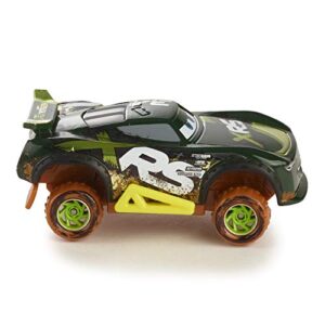 Disney Car Toys XRS Mud Racing Steve Slick Lapage Vehicle 155 Scale Die-Casts, Real Suspensions, Off-Road, Dirt-Splashed Design, All-Terrain Wheels, Ages 3 and upâ€‹