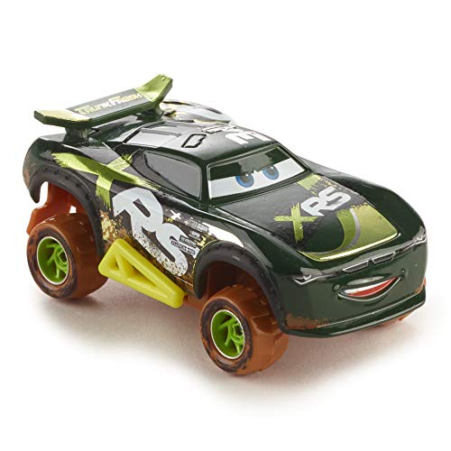 Disney Car Toys XRS Mud Racing Steve Slick Lapage Vehicle 155 Scale Die-Casts, Real Suspensions, Off-Road, Dirt-Splashed Design, All-Terrain Wheels, Ages 3 and upâ€‹