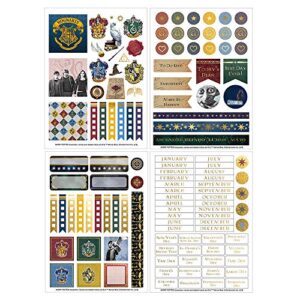 Paper House Productions Harry Potter Hogwarts Letter 12 Month Undated 7.5" Planner Set with Month and Event Flag Stickers and More!