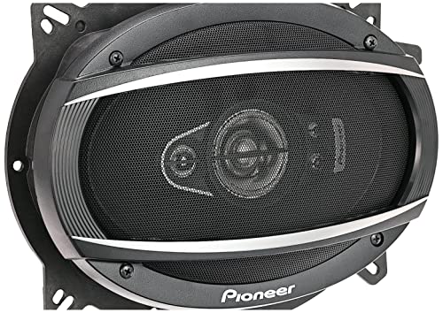 Pioneer TS-A6970F, 4-Way Car Audio Speakers, Full Range, Clear Sound Quality, Easy Installation and Enhanced Bass Response, 6” x 9” speakers