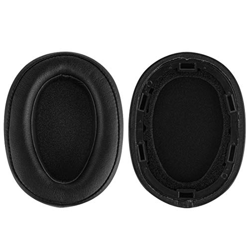 Geekria QuickFit Replacement Ear Pads for Sony MDR-100ABN WH-H900N Headphones Ear Cushions, Headset Earpads, Ear Cups Cover Repair Parts (Black)