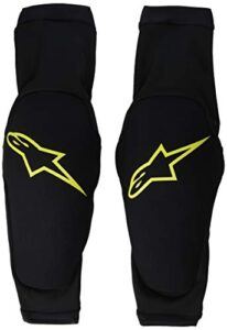 alpinestars men's paragon plus knee protector, black acid yellow, xx-large