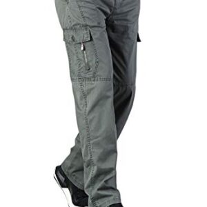 Banana Bucket Men's Full Elastic Waist Loose Fit Lightweight Workwear Pull On Cargo Pants