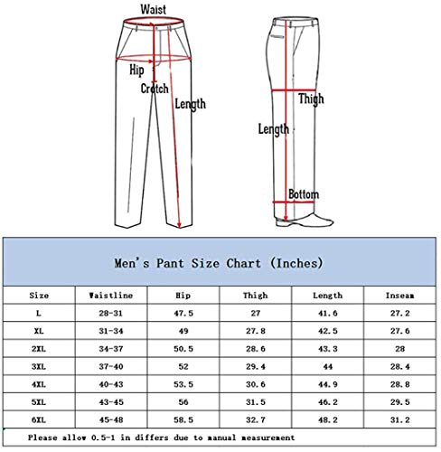 Banana Bucket Men's Full Elastic Waist Loose Fit Lightweight Workwear Pull On Cargo Pants