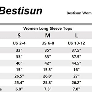 Bestisun Womens Long Sleeve Yoga Tops Workout Shirts Yoga Clothes Tunic Workout Tops with Thumb Hole White M