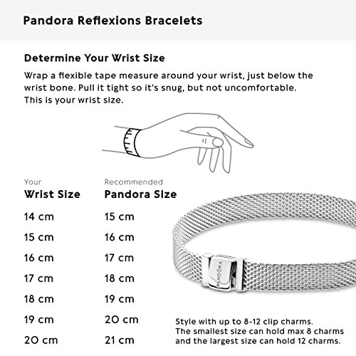 PANDORA Jewelry Reflexions Sterling Silver Bracelet, 7.5"