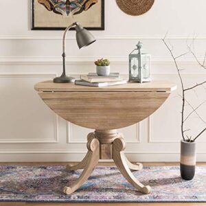 Safavieh Home Forest Traditional Rustic Natural Drop Leaf Dining Table