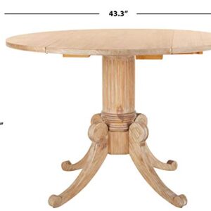 Safavieh Home Forest Traditional Rustic Natural Drop Leaf Dining Table