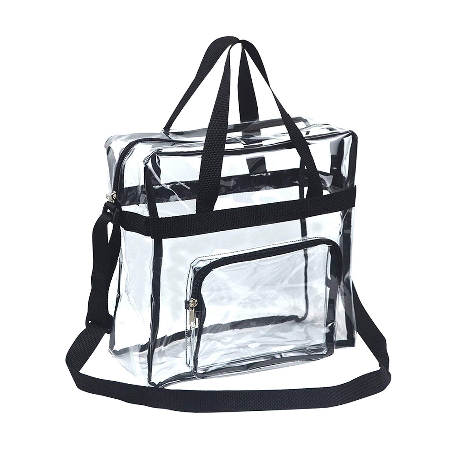 Clear Bag Stadium Approved,Stadium Security Travel & Gym Clear Tote Bags,12"x 6"x12"