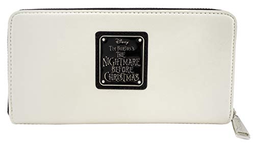 Loungefly x Nightmare Befor Christmas Debossed Wallet, Cream, One Size