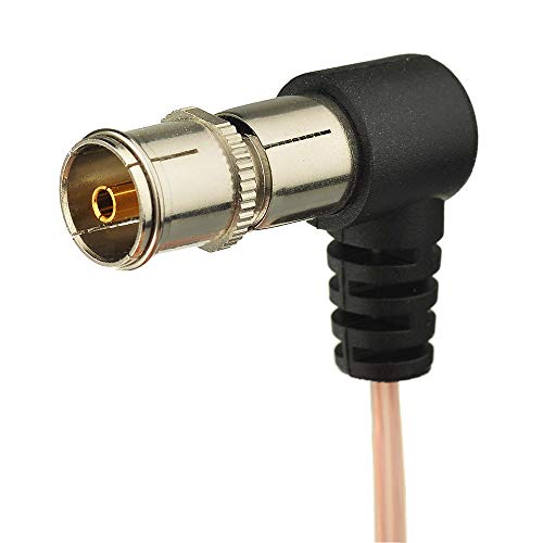 Superbat FM Antenna Dipole Antenna Indoor 75 Ohm with F Type Male Connector for Yamaha JVC Sony Bose Natural Sound Stereo Receiver