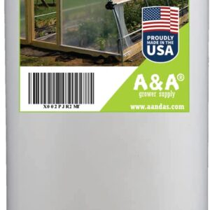 A&A Green Store Greenhouse Plastic Film Clear Polyethylene Cover UV Resistant 12 ft Wide x 28 ft Long