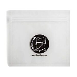 Dime Bags - Smell-Proof Stash Baggie | Air Tight Spill-Proof Plastic Baggie Pouch (6, Small)