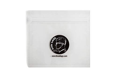 Dime Bags - Smell-Proof Stash Baggie | Air Tight Spill-Proof Plastic Baggie Pouch (6, Small)