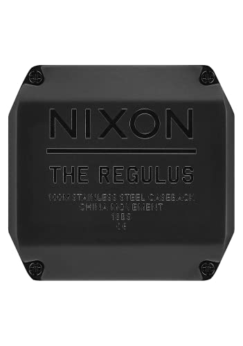 NIXON Regulus A1180 - Surplus/Carbon - 100m Water Resistant Men's Digital Sport Watch (46mm Watch Face, 29mm-24mm Pu/Rubber/Silicone Band)