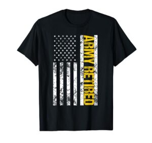 army retired gift military u.s. army retirement t-shirt
