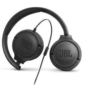 JBL TUNE500 Wired On-Ear Headphones with One-Button Remote and Mic (Black)