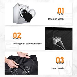 UTEBIT 6FT x 9FT Black Polyester Backdrop Photography Background Screen Seamless 1.8x2.8M Photo Sheet Cloth Wrinkle Free for Studio Video Portrait Photoshoot Shooting