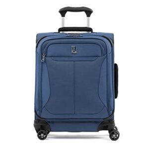 travelpro tourlite softside expandable luggage with 4 spinner wheels, lightweight suitcase, men and women, blue, carry-on 19-inch