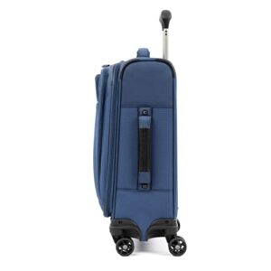 Travelpro Tourlite Softside Expandable Luggage with 4 Spinner Wheels, Lightweight Suitcase, Men and Women, Blue, Carry-On 19-Inch