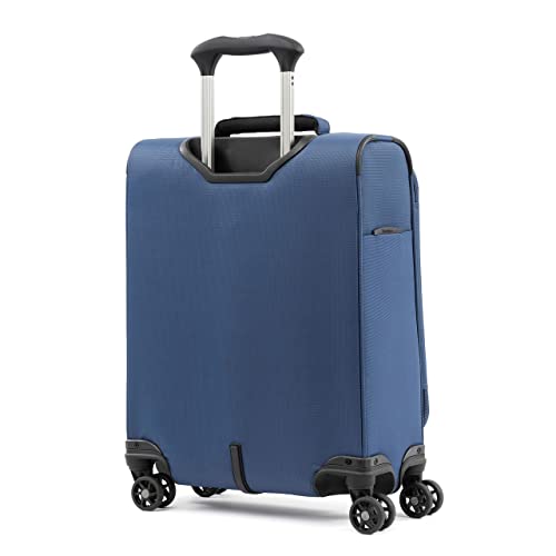 Travelpro Tourlite Softside Expandable Luggage with 4 Spinner Wheels, Lightweight Suitcase, Men and Women, Blue, Carry-On 19-Inch