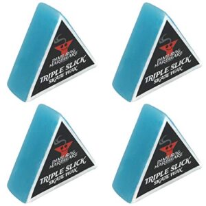 dime bag hardware triple slick skateboard curb wax, blueberry (pack of 4)