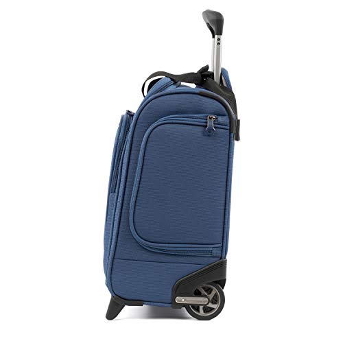 Travelpro Tourlite Softside Lightweight Rolling Underseat Compact Carry-On Upright 2 Wheel Bag, Men and Women, Blue, 15-Inch