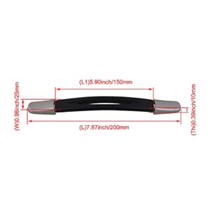 Black Flexible Spare Strap Handle Grip 15cm Replacement for Suitcase Luggage Case (B24)