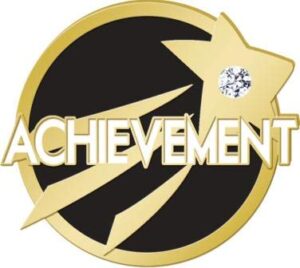 crown awards achievement gem embellished lapel pins - 1" achievement lapel pin 30 pack prime