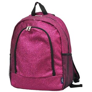 ngil canvas school backpack (glitter-hot pink)