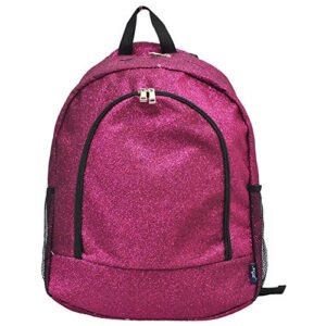 NGIL Canvas School Backpack (Glitter-Hot Pink)