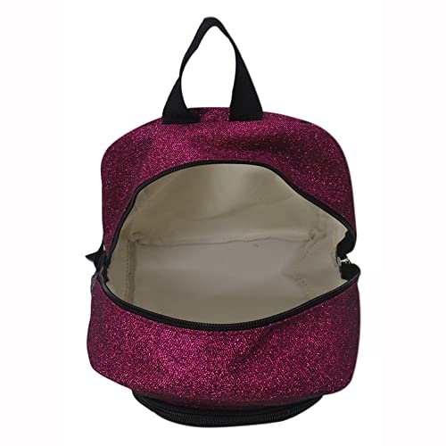 NGIL Canvas School Backpack (Glitter-Hot Pink)