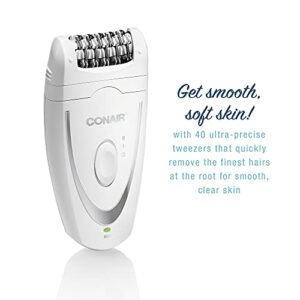 Conair Full Body Epilator & Hair Removal for Women, Cordless/Rechargeable, Perfect for Total Body