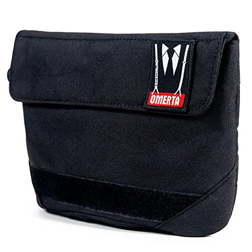 DIME BAGS Omerta Collector Carbon Filter Bag | Carbon-Lined Pouch with Activated Carbon Technology and Dual-Velcro Seal (12 Inch, Black)