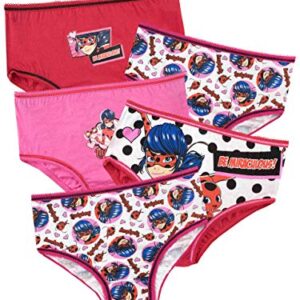 Miraculous Girls' Ladybug Underwear Pack of 5 Size 6 Multicolored