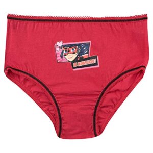 Miraculous Girls' Ladybug Underwear Pack of 5 Size 6 Multicolored